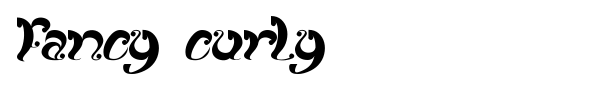 Fancy Curly font preview